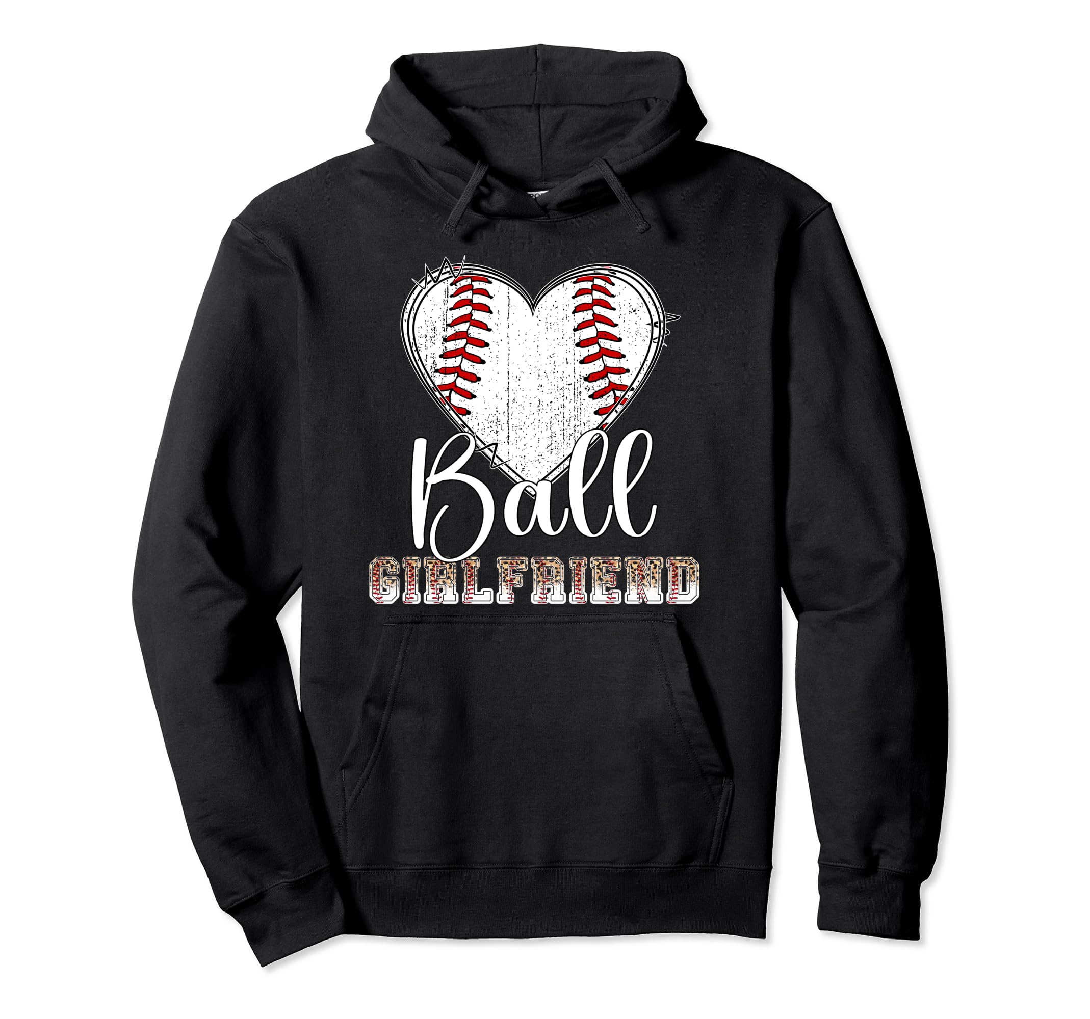 Ball Girlfriend Baseball Hoodie - Casual Everyday Wear for Adults - T-Shirt, Sweatshirt, Hoodie