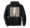Lightning Groovy Proud Baseball Sister Hoodie - Aesthetic Graphic Unisex - T-Shirt, Sweatshirt, Hoodie