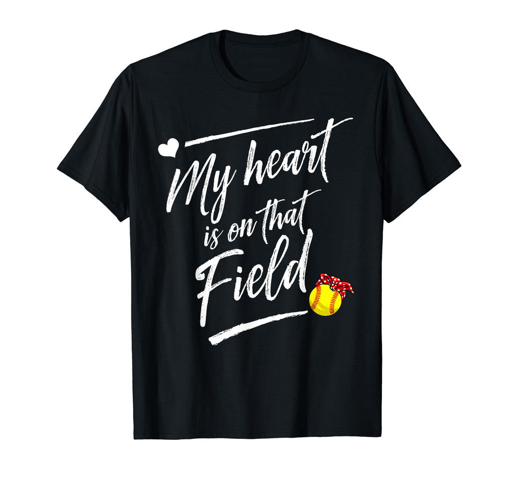 My Heart Is That Field Funny Mom T-Shirt - Unique Graphic for Adults - T-Shirt, Sweatshirt, Hoodie