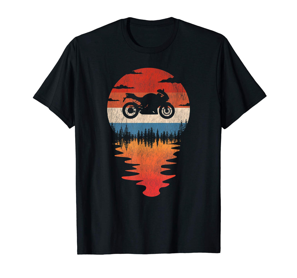 Sportbike Sunset T-Shirt - Unique Graphic Men Women - T-Shirt, Sweatshirt, Hoodie