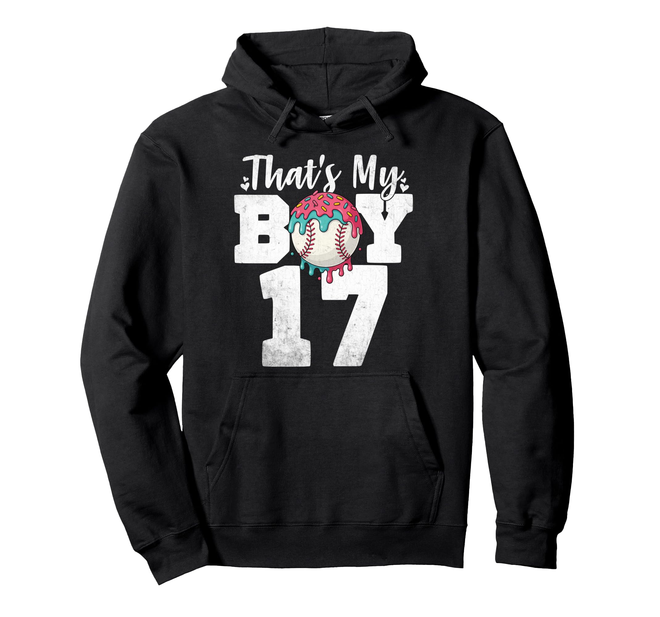 Thats My Baseball 17 Number Mom Dad 17 Hoodie - Aesthetic Graphic Men Women - T-Shirt, Sweatshirt, Hoodie
