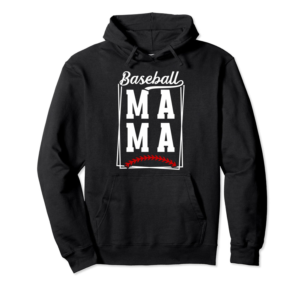 Baseball Mama Baseball Mom Baseball Hoodie - Aesthetic Graphic Unisex - T-Shirt, Sweatshirt, Hoodie