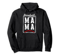 Baseball Mama Baseball Mom Baseball Hoodie - Aesthetic Graphic Unisex - T-Shirt, Sweatshirt, Hoodie
