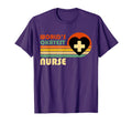 Worlds Okayest Nurse Funny Sunset Nurse T-Shirt - Aesthetic Graphic Unisex - T-Shirt, Sweatshirt, Hoodie