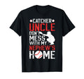 Baseball Catcher Uncle Funny Uncle T-Shirt - Novelty Apparel for Adults - T-Shirt, Sweatshirt, Hoodie