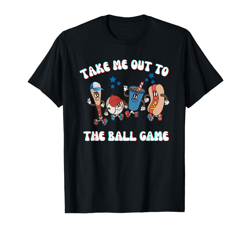 Take Me Out Tothe Ball Game Baseball Hot T-Shirt - Minimalist Print Unisex - T-Shirt, Sweatshirt, Hoodie
