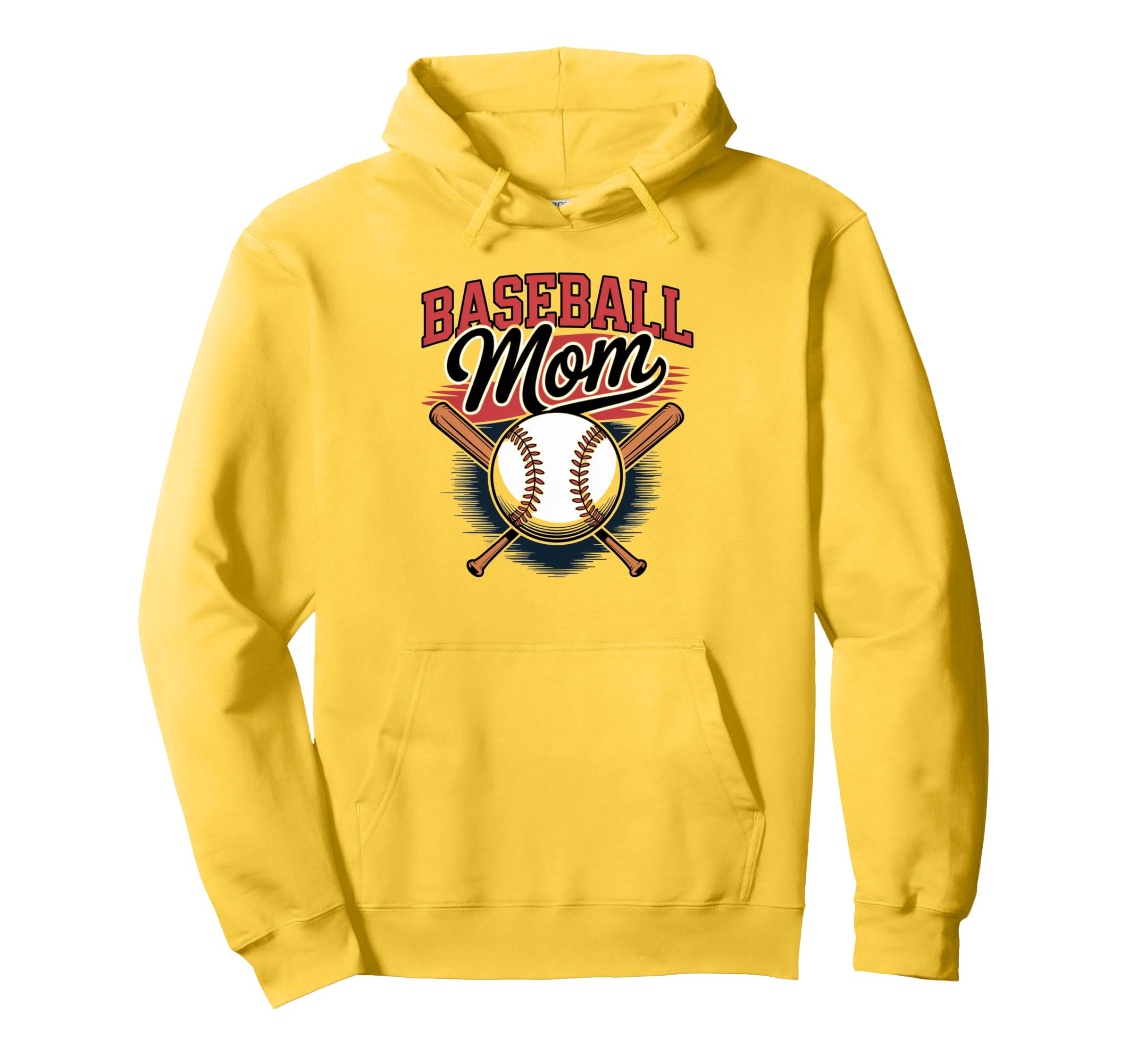 Baseball Mom Cheerleading Mama Cheer Mom Hoodie - Trendy Graphic Unisex - T-Shirt, Sweatshirt, Hoodie