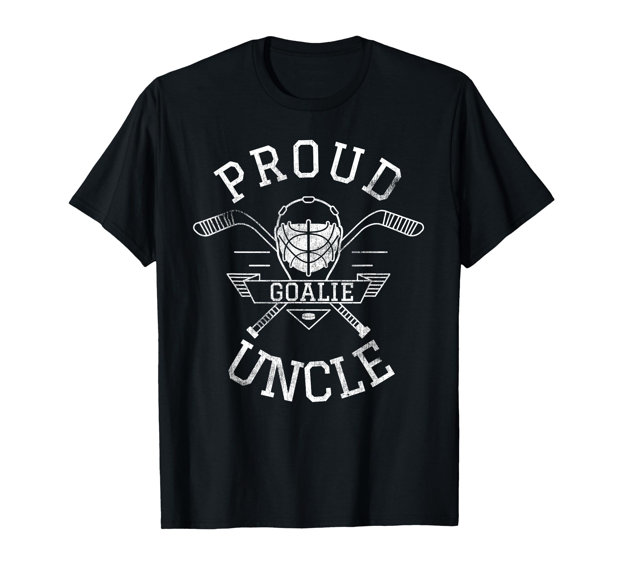 Proud Goalie Uncle Hockey T-Shirt - Fun Novelty Design for Adults - T-Shirt, Sweatshirt, Hoodie