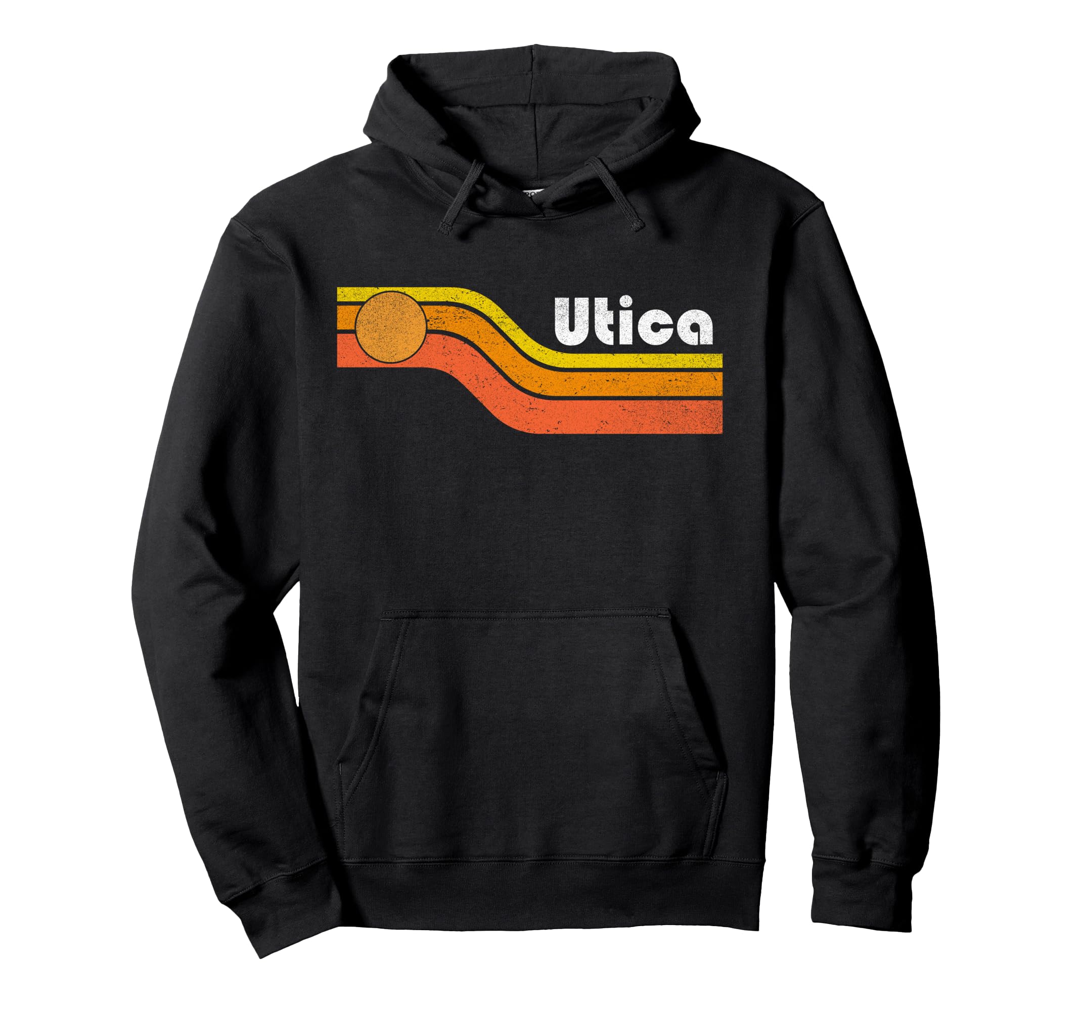Utica 70S 80S Hoodie - Graphic Print Unisex - T-Shirt, Sweatshirt, Hoodie