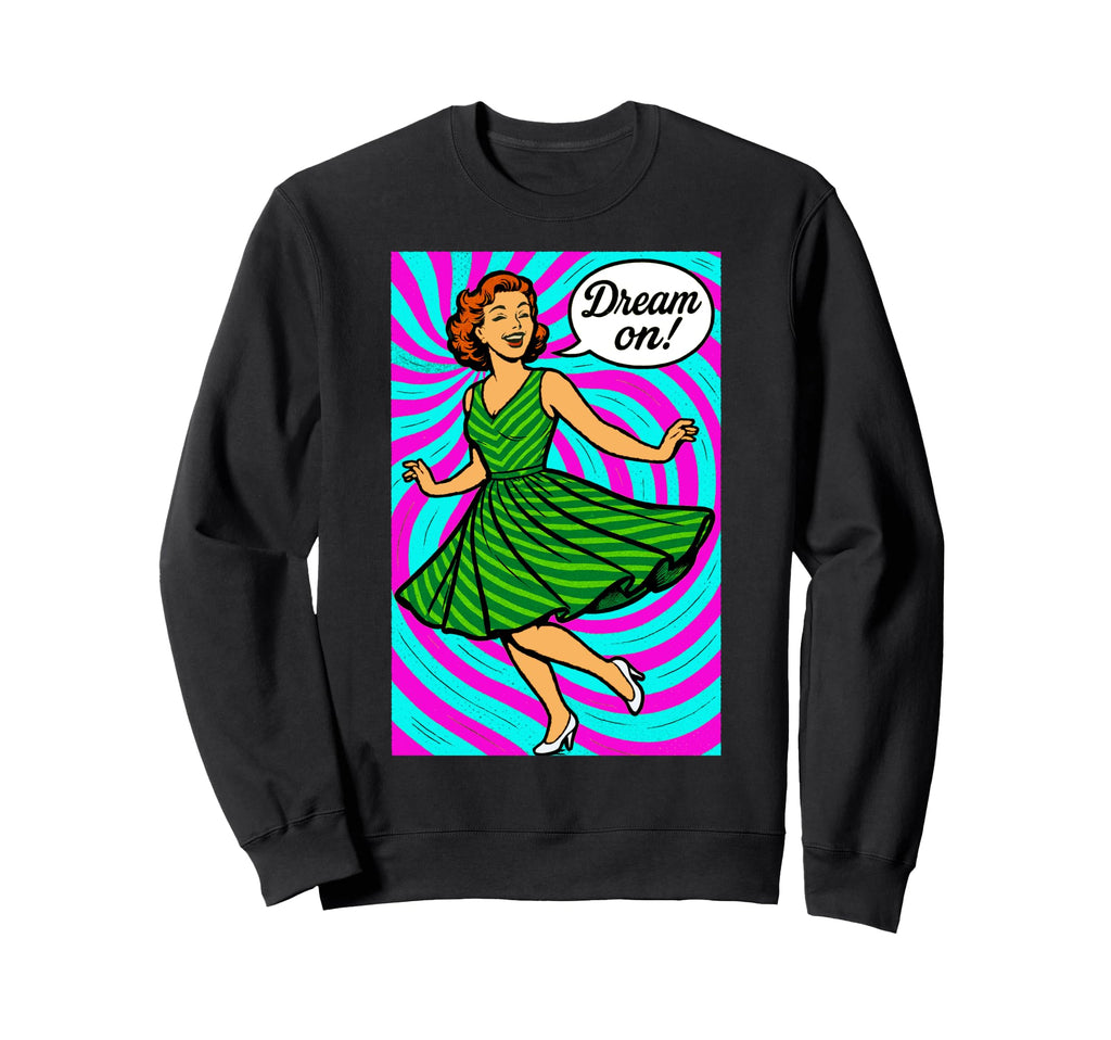 Psychedelic Pop Art 50S 60S Sweatshirt - Minimalist Print for Adults - T-Shirt, Sweatshirt, Hoodie