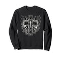 Skull Cross Y2K Goth Grunge Sweatshirt - Custom Art Print Men Women - T-Shirt, Sweatshirt, Hoodie
