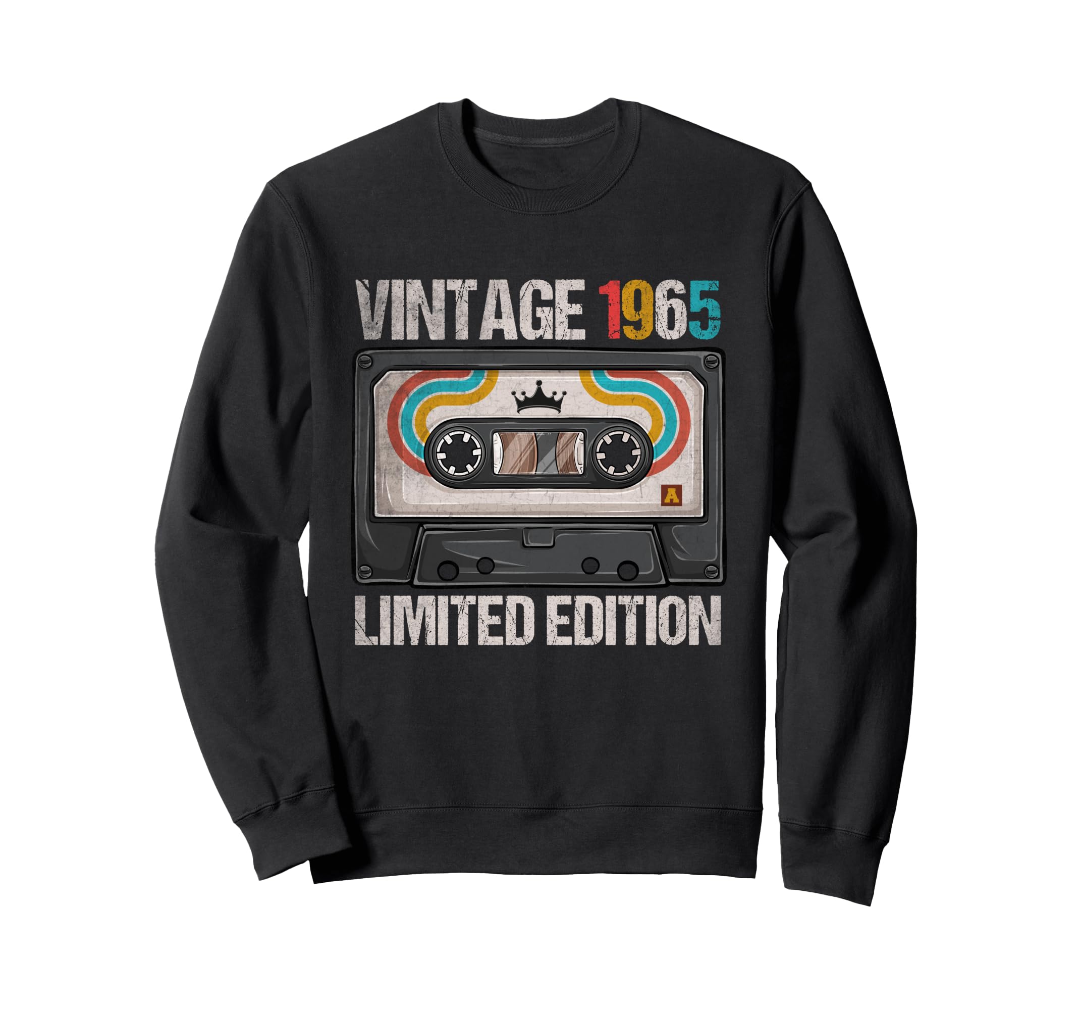 1965 Funny 60Th Birthday Cassette Sweatshirt - Graphic Print for Adults - T-Shirt, Sweatshirt, Hoodie