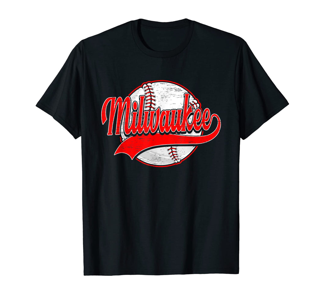 Milwaukee Funny Baseball Mom Dad Son T-Shirt - Trendy Graphic Unisex - T-Shirt, Sweatshirt, Hoodie