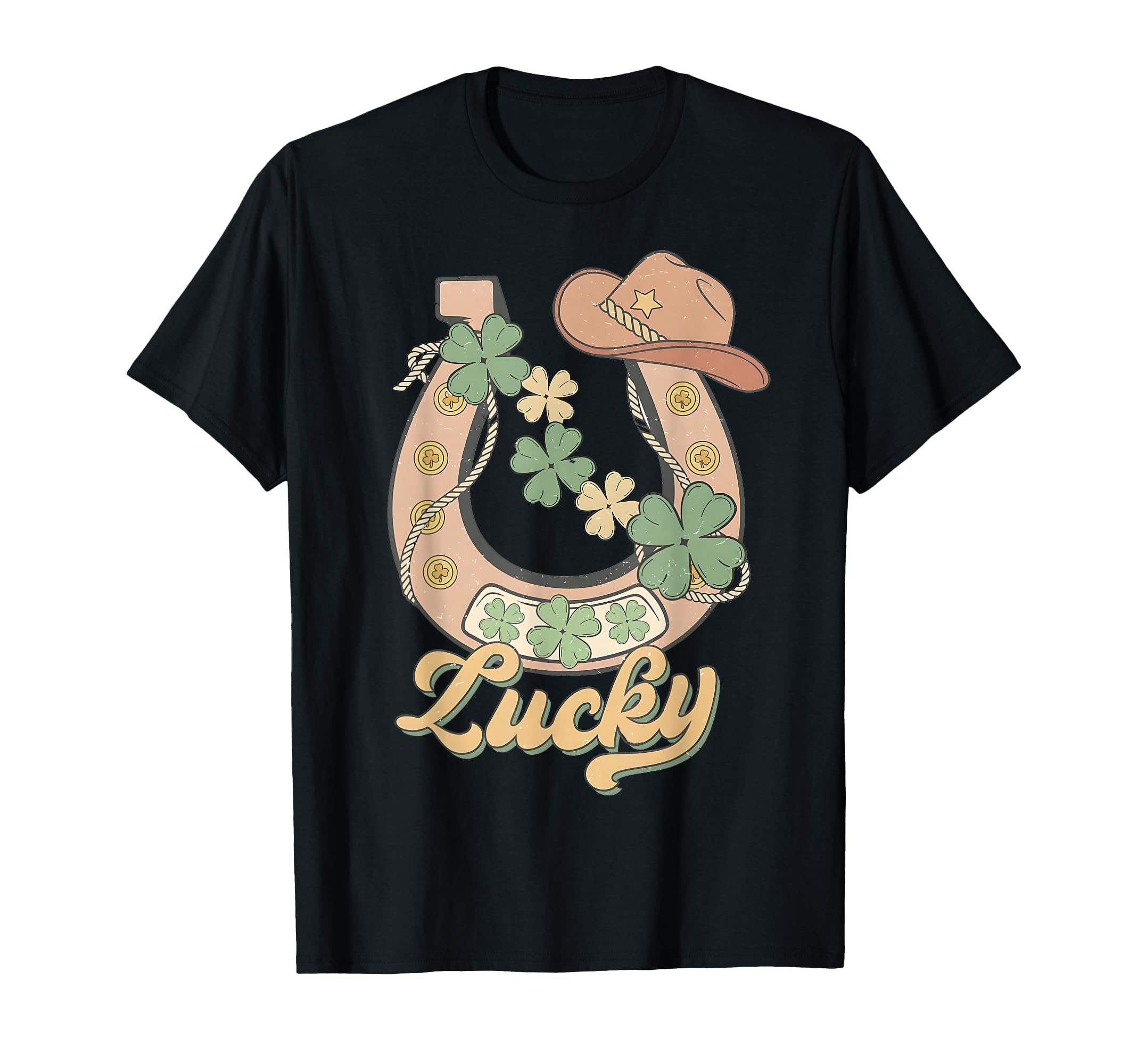 Howdy Cowboy St Patricks Day Lucky T-Shirt - Fun Novelty Design Unisex - T-Shirt, Sweatshirt, Hoodie