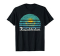 Kazakhstan Flag Sunset Art T-Shirt - Streetwear Style Men Women - T-Shirt, Sweatshirt, Hoodie
