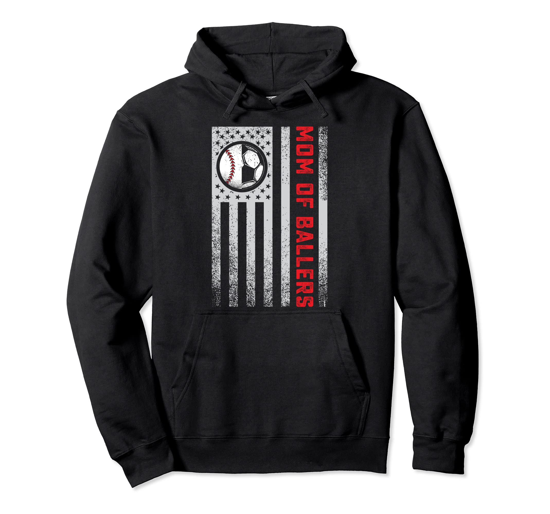 American Flag Mom Soccer Daughter Hoodie - Aesthetic Graphic for Adults - T-Shirt, Sweatshirt, Hoodie