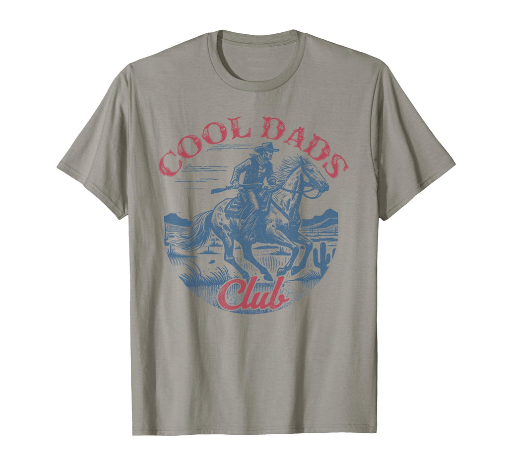 Dads Club Cowboy Fathers Day T-Shirt - Casual Everyday Wear Men Women - T-Shirt, Sweatshirt, Hoodie