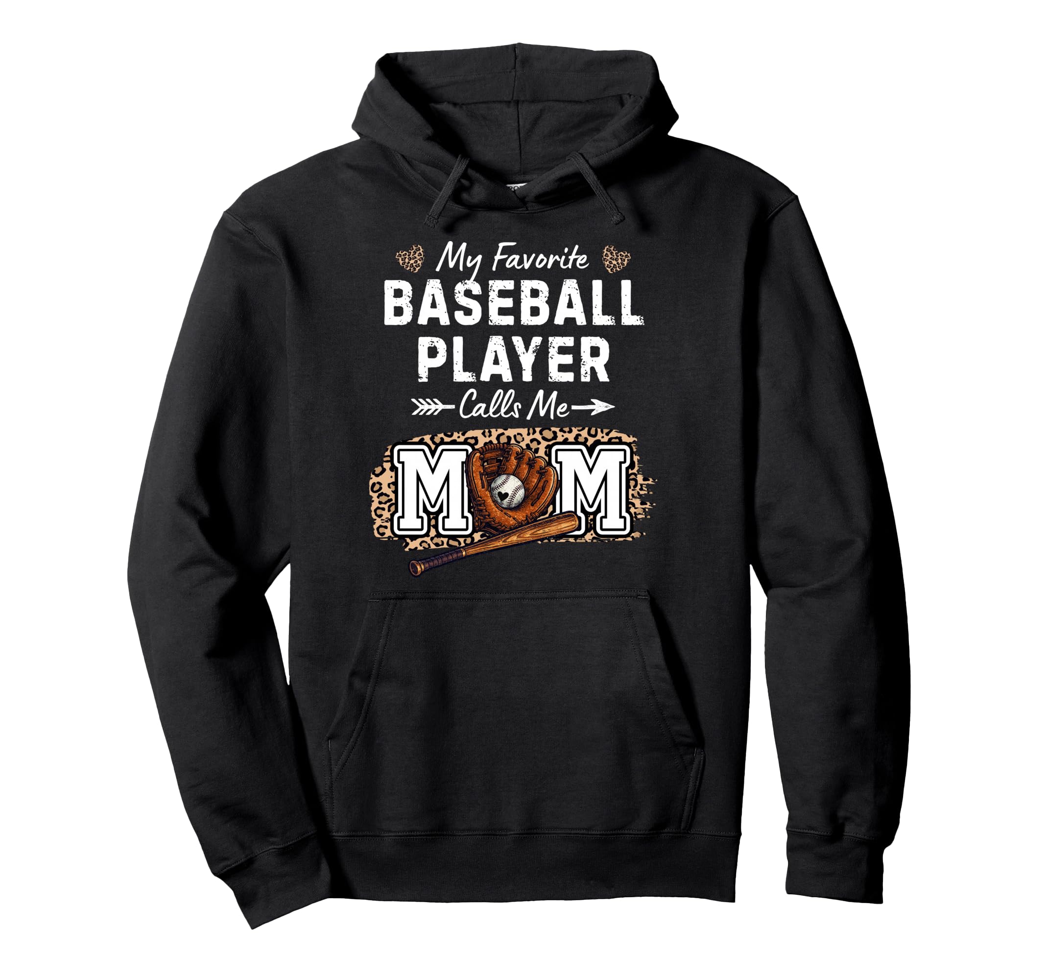 My Favorite Baseball Player Calls Me Mom Hoodie - Unique Graphic Men Women - T-Shirt, Sweatshirt, Hoodie