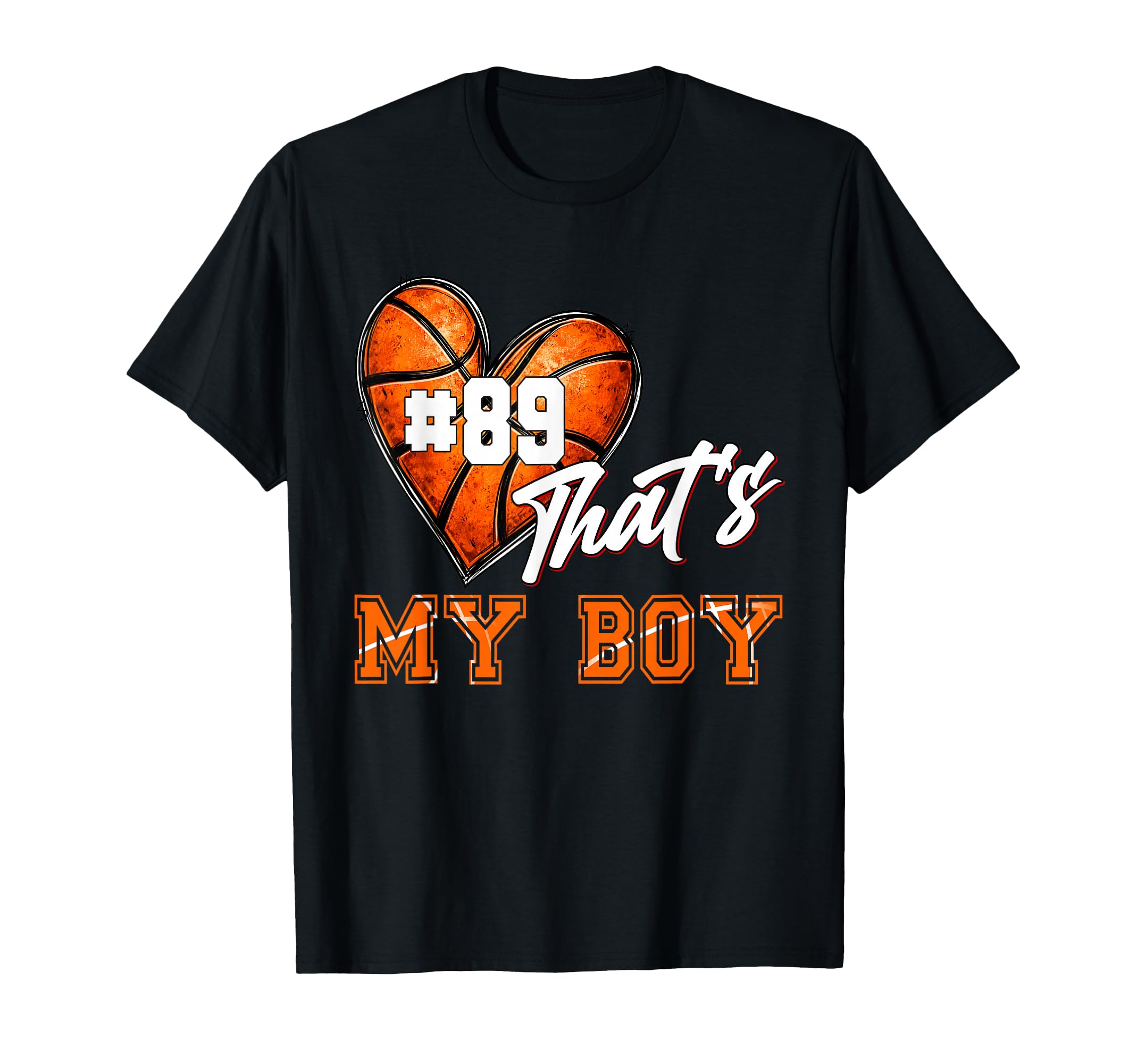 My Baseketball Number 89 Game Day T-Shirt - Unique Graphic for Adults - T-Shirt, Sweatshirt, Hoodie