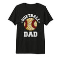 Mens Softball Dad Distressed Funny Softball T-Shirt - Graphic Print Unisex - T-Shirt, Sweatshirt, Hoodie
