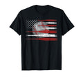 Baseball American Flag Usa Patriotic T-Shirt - Trendy Graphic for Adults - T-Shirt, Sweatshirt, Hoodie