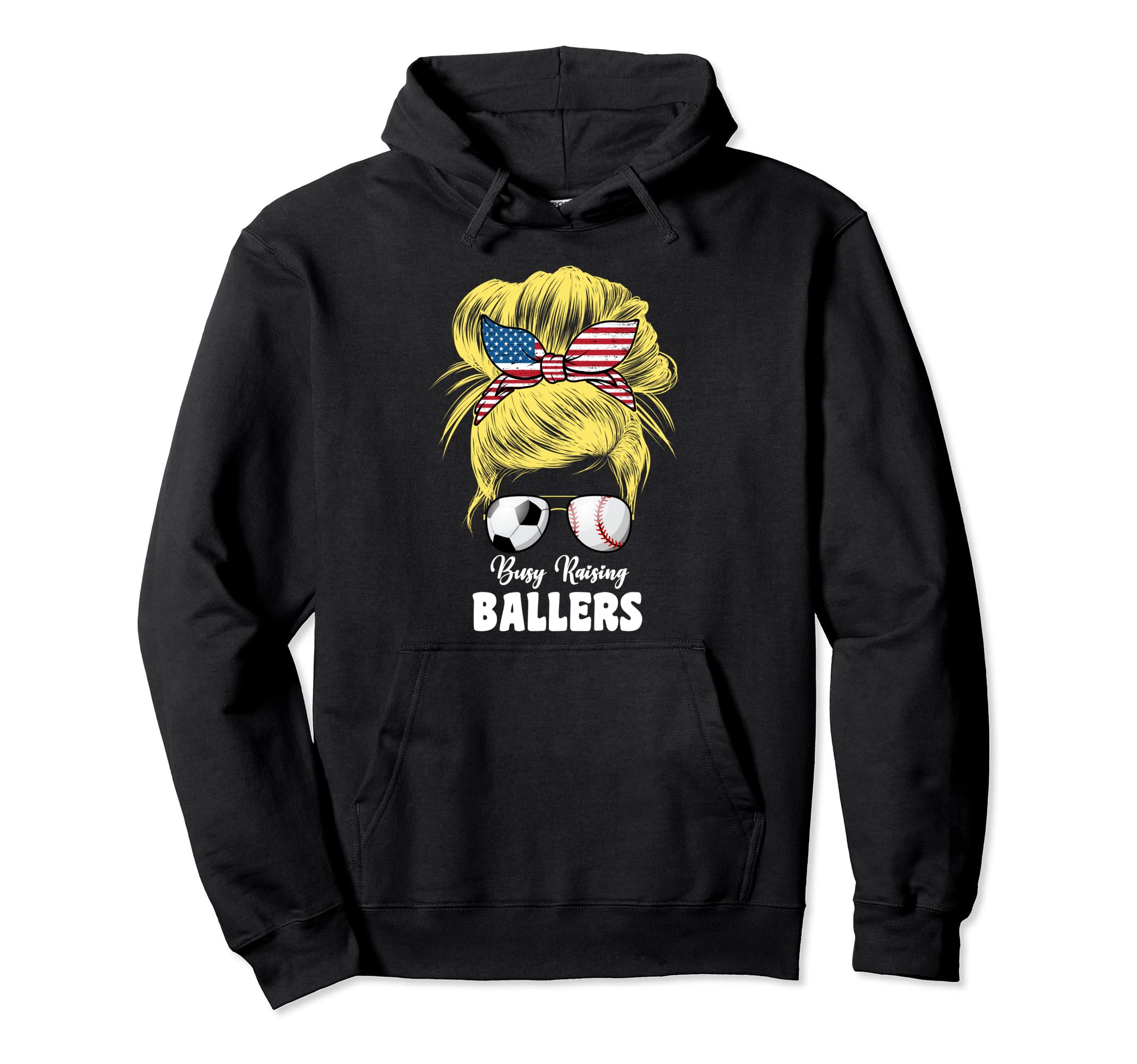 Busy Raising Ballers Soccer And Hoodie - Novelty Apparel Men Women - T-Shirt, Sweatshirt, Hoodie