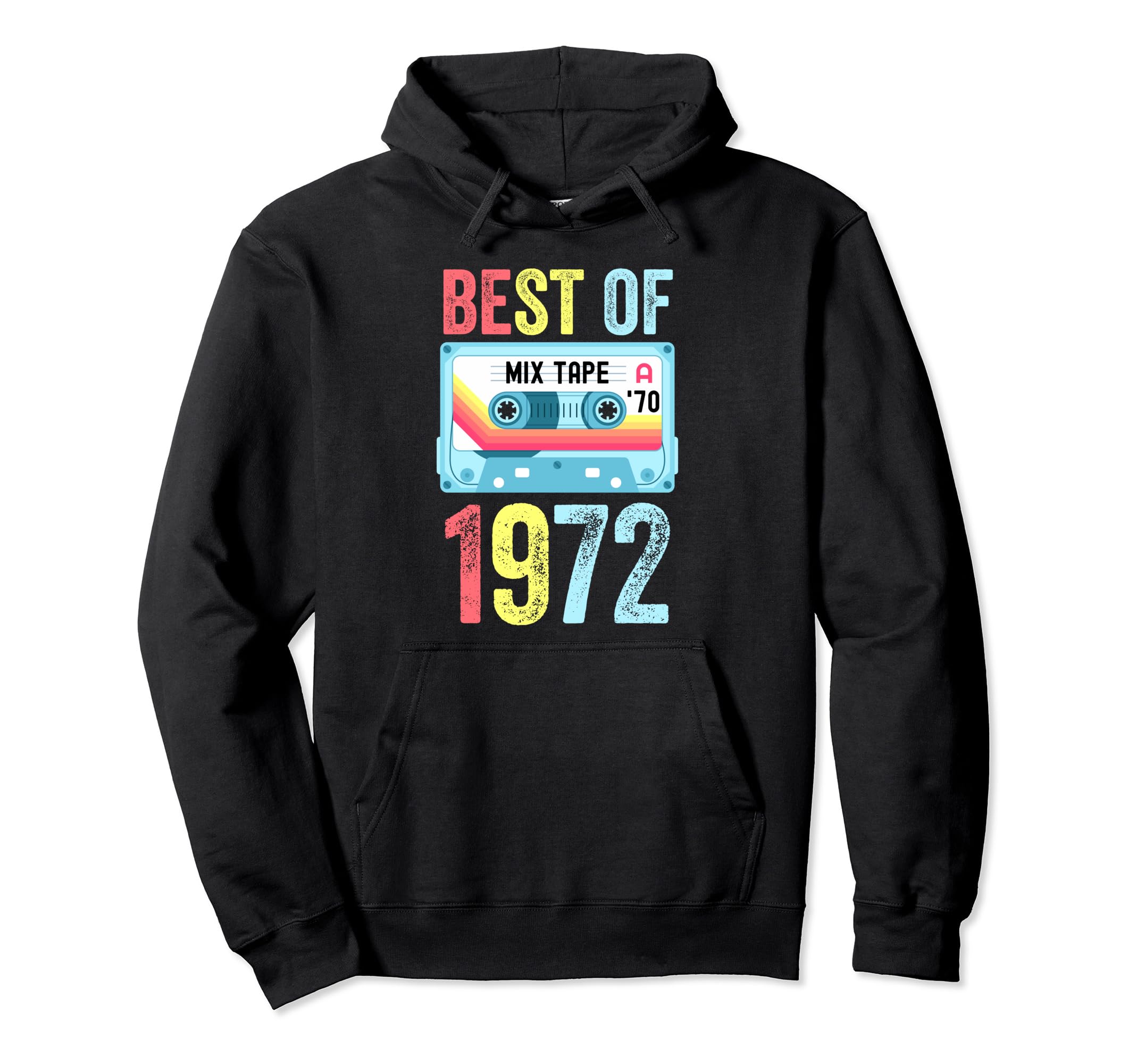 Best 1972 Cassette Tape Hoodie - Graphic Print for Adults - T-Shirt, Sweatshirt, Hoodie