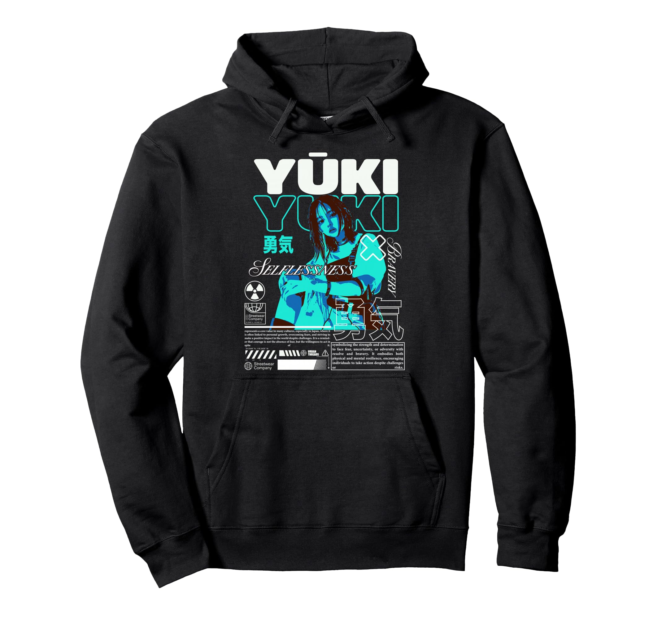 Y2K Chinese Bold Urban Graffiti Hoodie - Casual Everyday Wear for Adults - T-Shirt, Sweatshirt, Hoodie