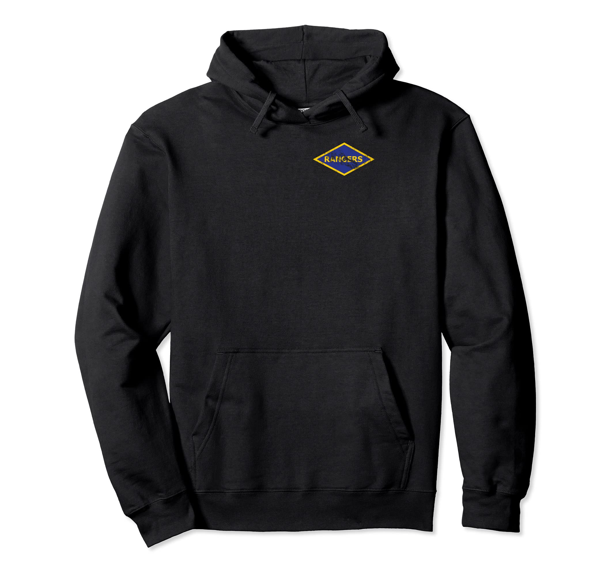 Army Ranger Ww2 Diamond Distressed Hoodie - Aesthetic Graphic Men Women - T-Shirt, Sweatshirt, Hoodie