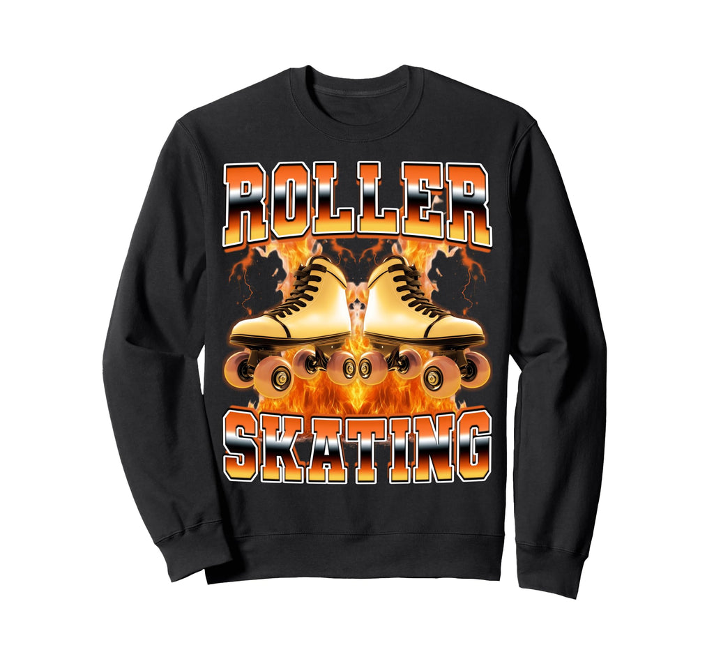 Roller Skating Skater Skate Roller Sweatshirt - Novelty Apparel for Adults - T-Shirt, Sweatshirt, Hoodie