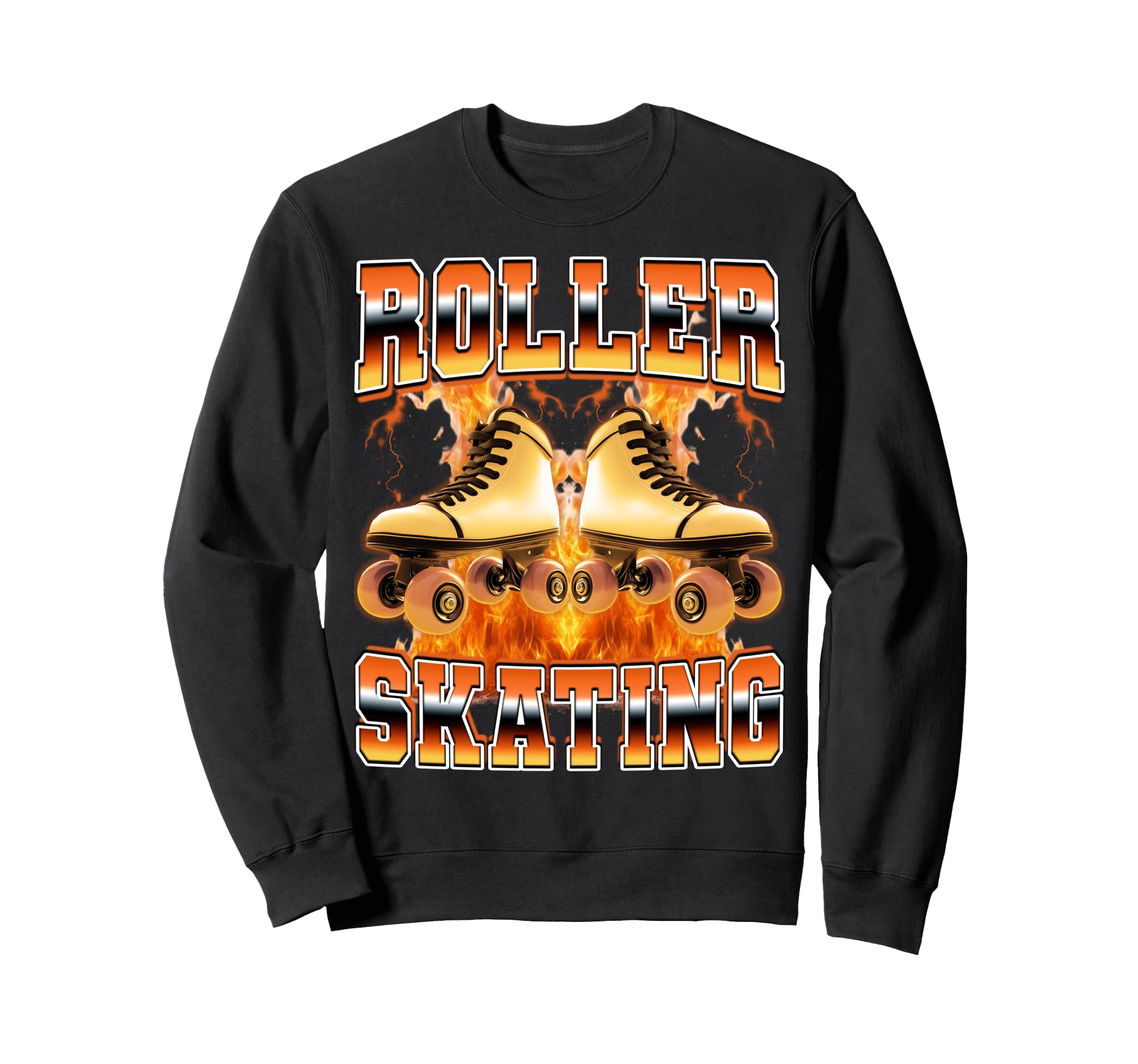 Roller Skating Skater Skate Roller Sweatshirt - Novelty Apparel for Adults - T-Shirt, Sweatshirt, Hoodie
