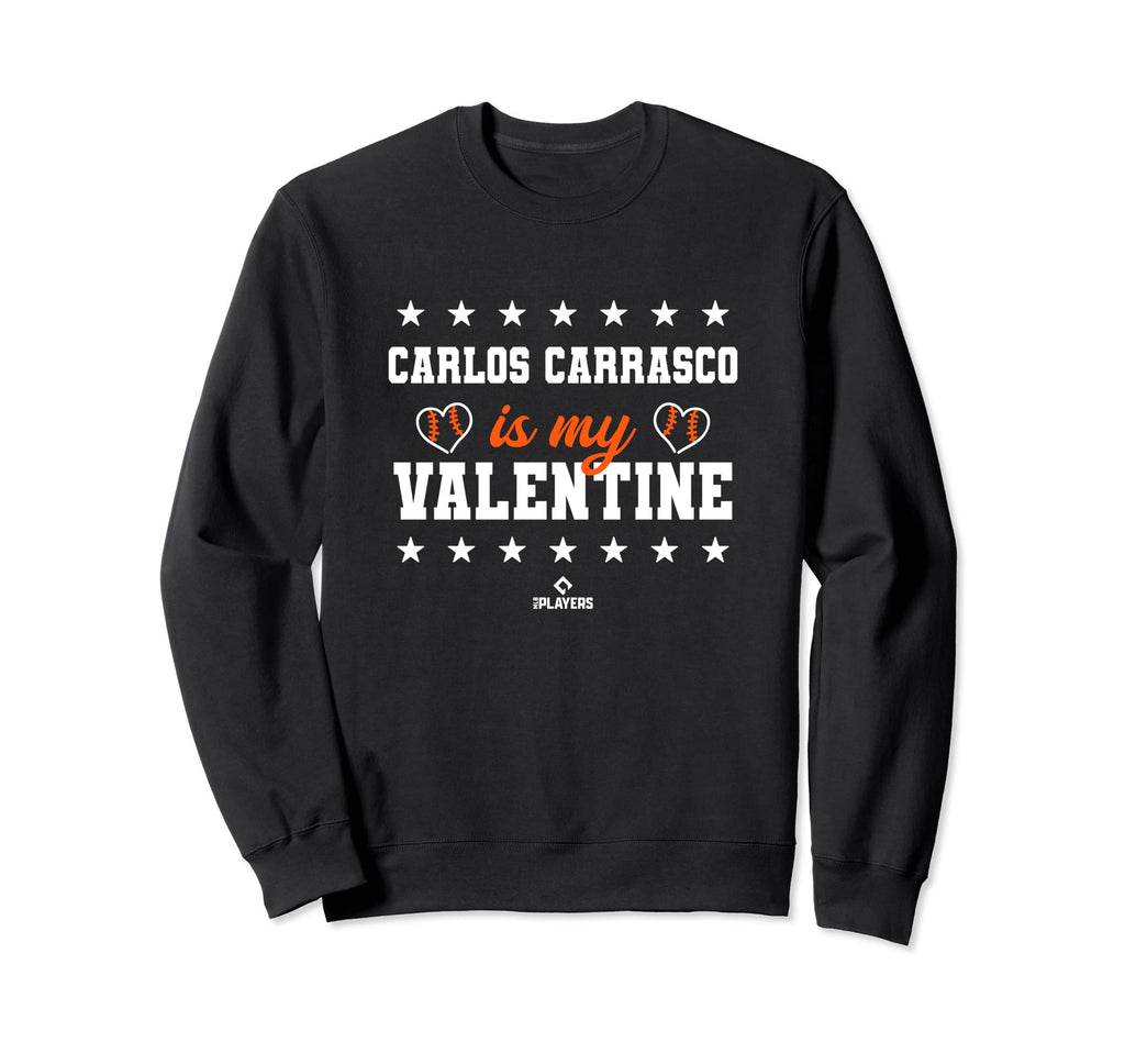 Carlos Carrasco Is My Valentine New Sweatshirt - Trendy Graphic Unisex - T-Shirt, Sweatshirt, Hoodie
