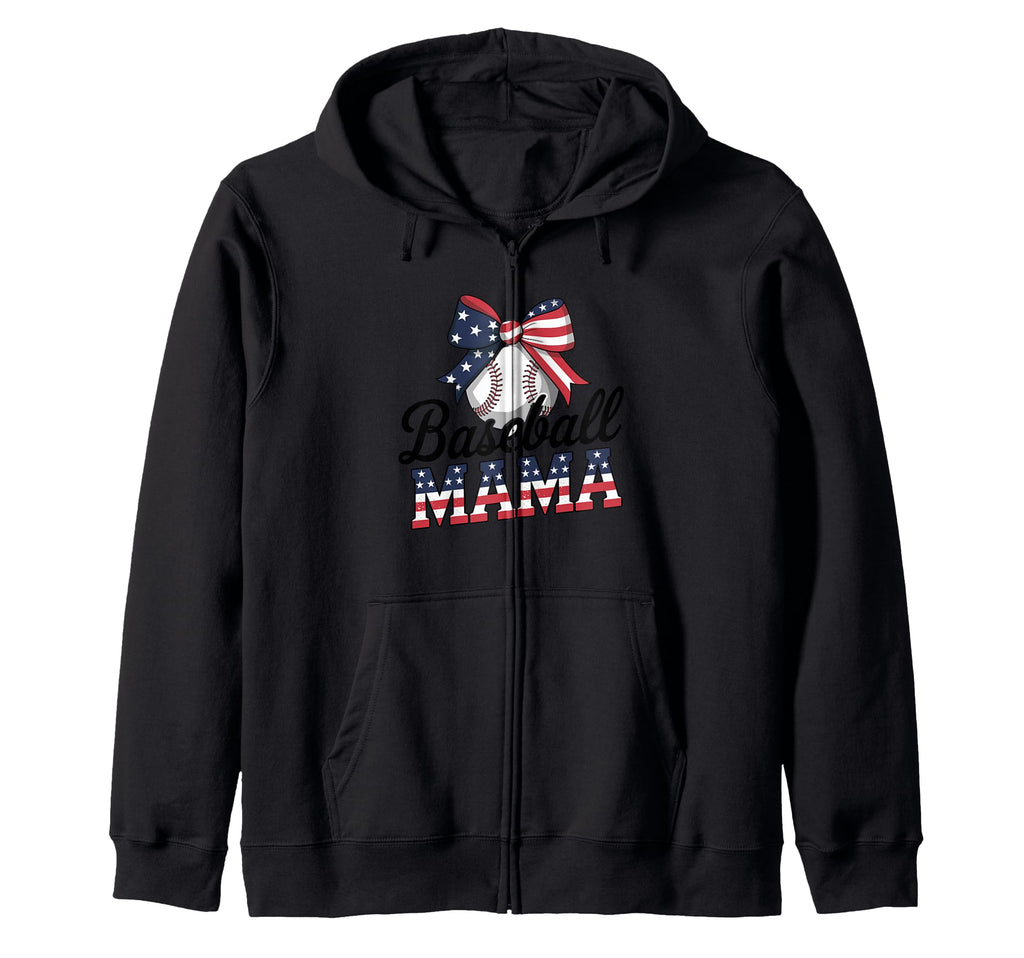 Patriotic Baseball Moms United Sweatshirt - Trendy Graphic Unisex - T-Shirt, Sweatshirt, Hoodie