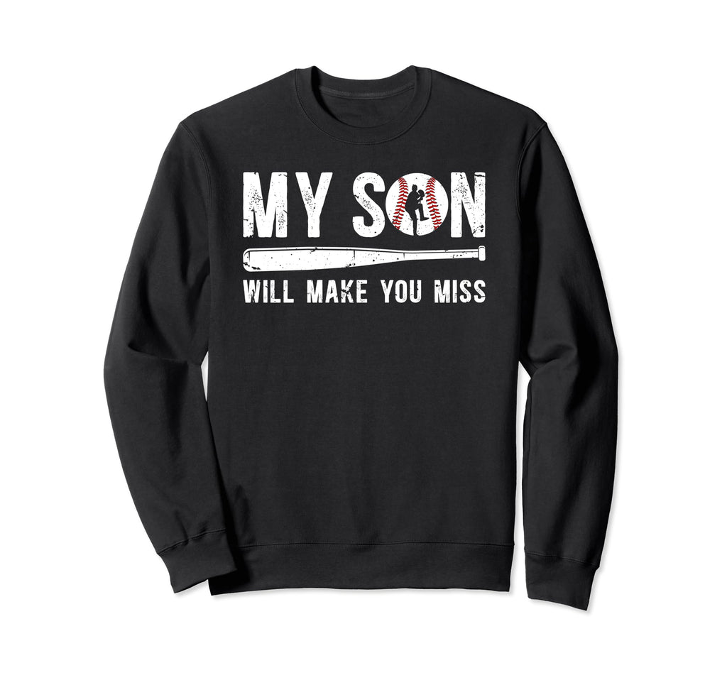 My Son Baseball Pitcher Dad Baseball Sweatshirt - Aesthetic Graphic Unisex - T-Shirt, Sweatshirt, Hoodie