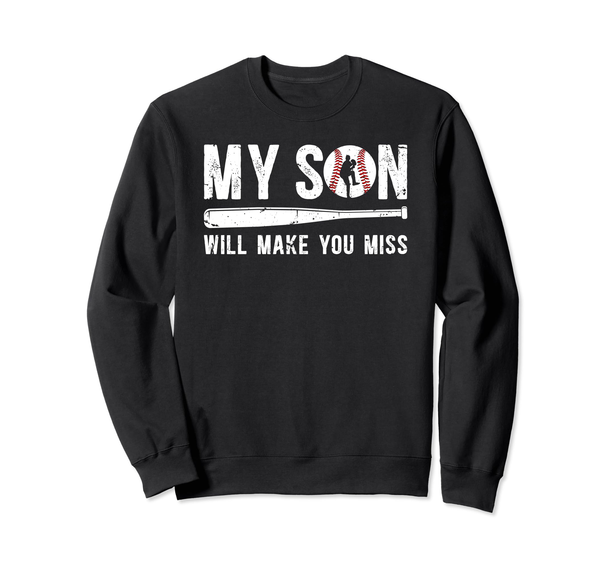My Son Baseball Pitcher Dad Baseball Sweatshirt - Aesthetic Graphic Unisex - T-Shirt, Sweatshirt, Hoodie