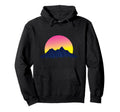 Vaporwave Aesthetic Sunset Mountains Hoodie - Novelty Apparel Men Women - T-Shirt, Sweatshirt, Hoodie