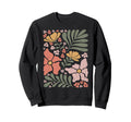 Boho Wildflowers Floral Abstract Sweatshirt - Streetwear Style Men Women - T-Shirt, Sweatshirt, Hoodie