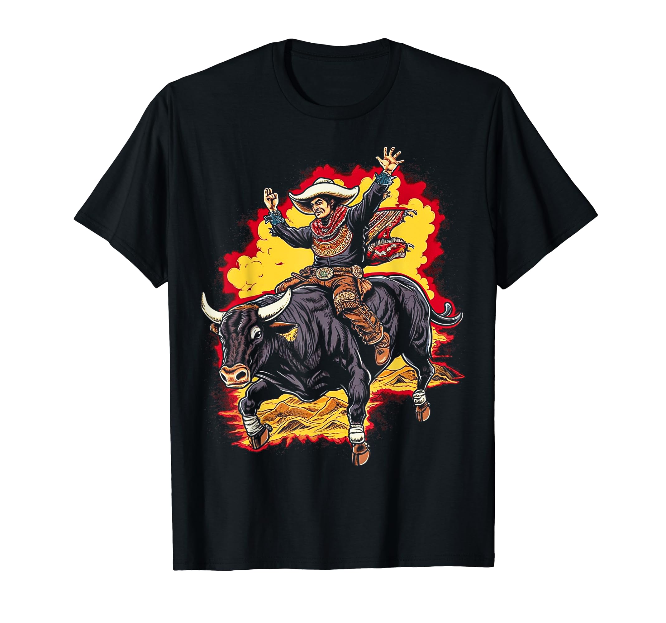 Cowboy Rodeo Horse Riding Usa Cowboy T-Shirt - Trendy Graphic for Adults - T-Shirt, Sweatshirt, Hoodie