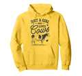 Cow Just Who Loves Cows Farmer Farm Hoodie - Custom Art Print Men Women - T-Shirt, Sweatshirt, Hoodie