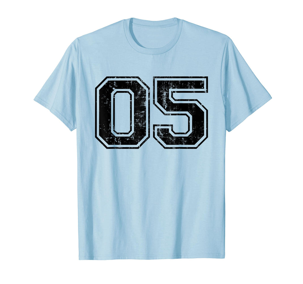 Number 05 Five Varsity Distressed T-Shirt - Custom Art Print for Adults - T-Shirt, Sweatshirt, Hoodie