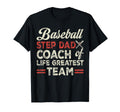 Stepdad Baseball Step Dad Coach Lifes T-Shirt - Custom Art Print Unisex - T-Shirt, Sweatshirt, Hoodie
