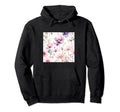 Watercolor Floral Pattern Hoodie - Casual Everyday Wear Unisex - T-Shirt, Sweatshirt, Hoodie