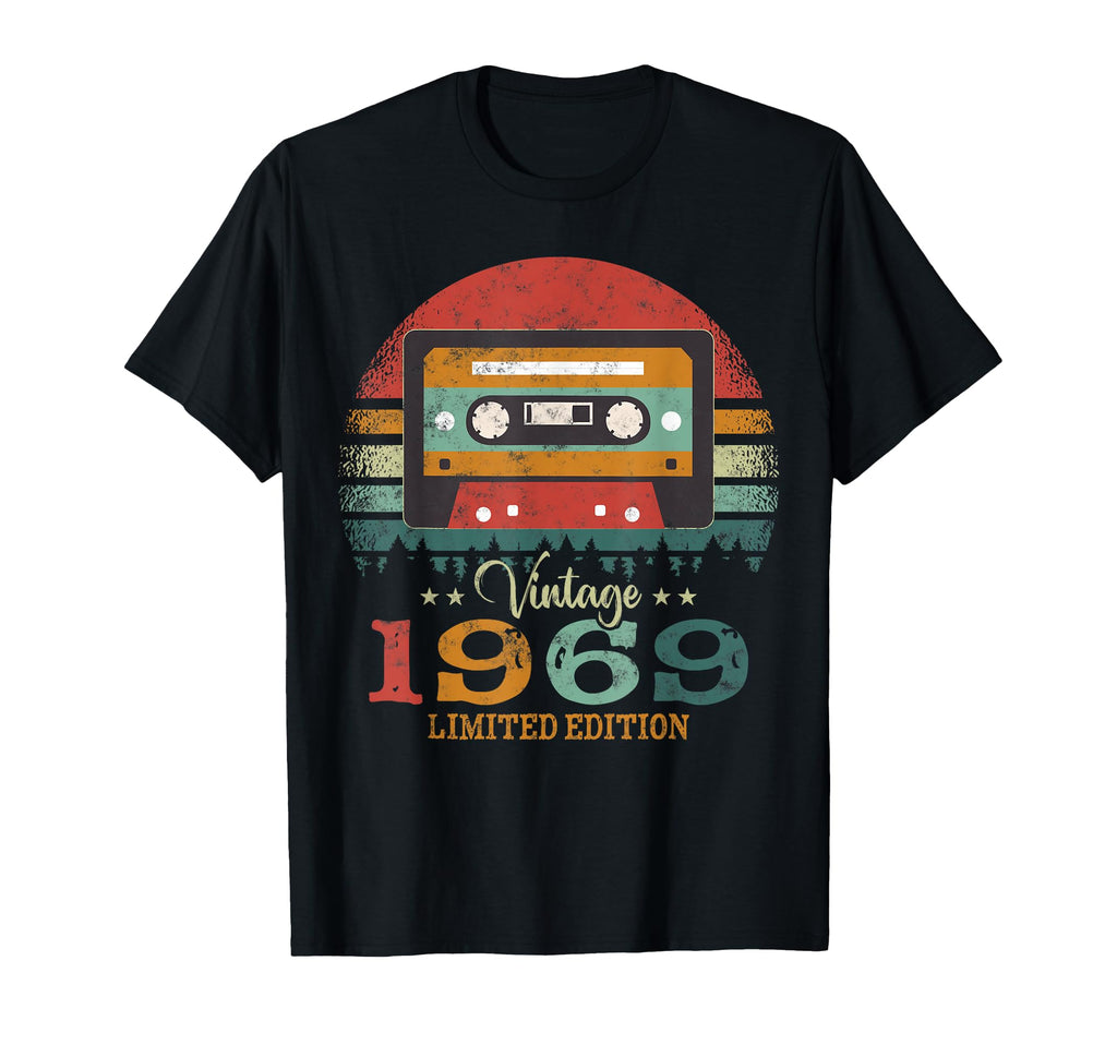 Cassette Tape 1969 Birthday T-Shirt - Casual Everyday Wear Men Women - T-Shirt, Sweatshirt, Hoodie