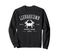 Leonardtown Maryland Distressed Crab Sweatshirt - Novelty Apparel Unisex - T-Shirt, Sweatshirt, Hoodie