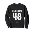 Jacob Degrom 48 Mlbpa New York Baseball Sweatshirt - Graphic Print Unisex - T-Shirt, Sweatshirt, Hoodie