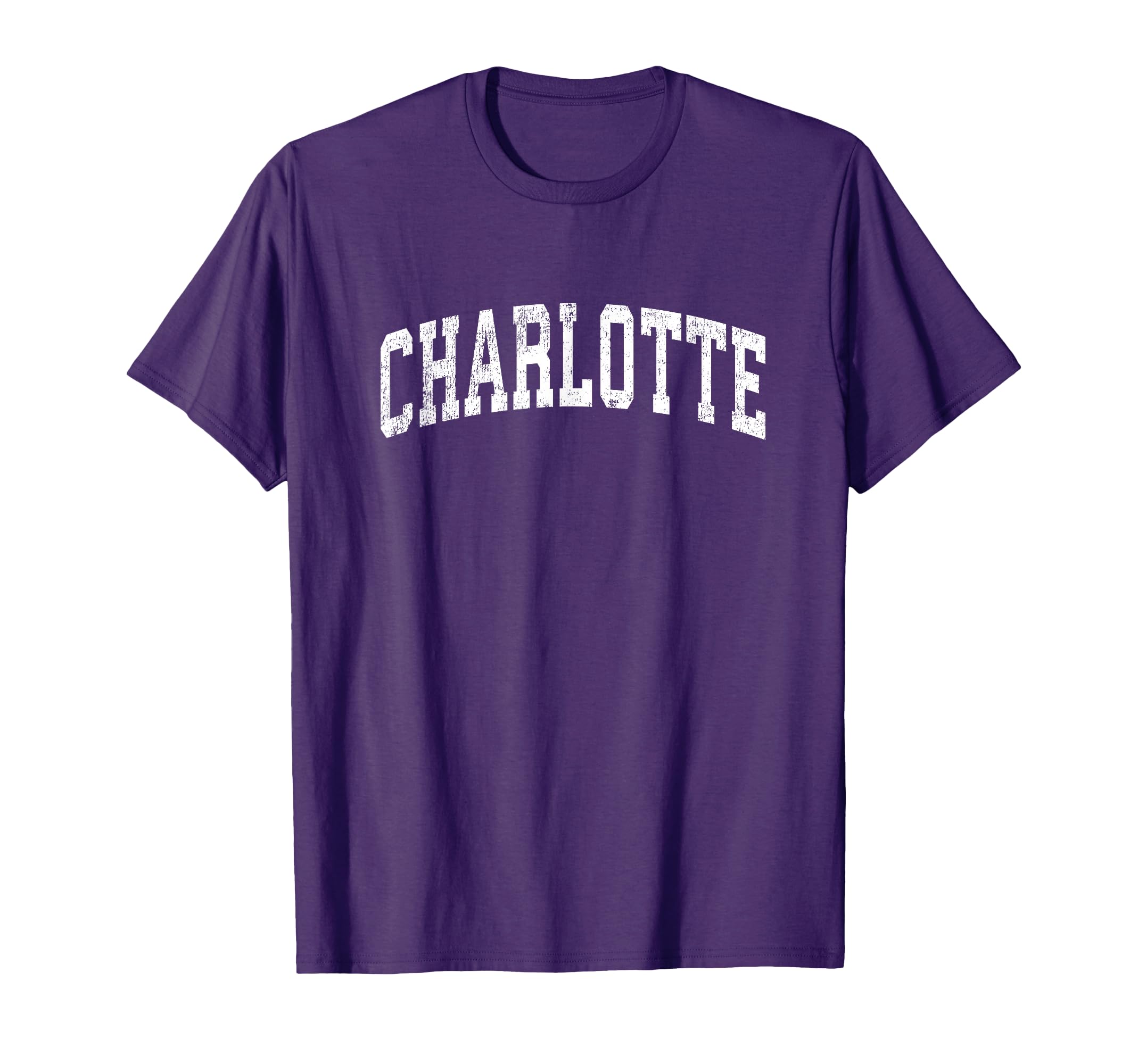 Charlotte North Carolina Nc Varsity Sports T-Shirt - Graphic Print Unisex - T-Shirt, Sweatshirt, Hoodie