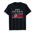 North Korea Distressed Korean Flag T-Shirt - Graphic Print Men Women - T-Shirt, Sweatshirt, Hoodie