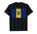 Barbados Flag Novelty Gift Distressed T-Shirt - Graphic Print Men Women - T-Shirt, Sweatshirt, Hoodie