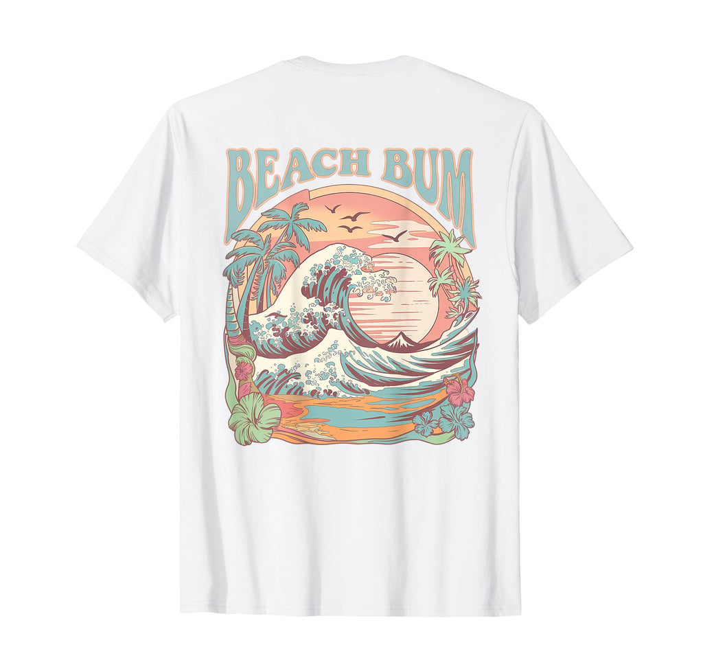 Beach Bum Surf Wave Tropical T-Shirt - Casual Everyday Wear for Adults - T-Shirt, Sweatshirt, Hoodie