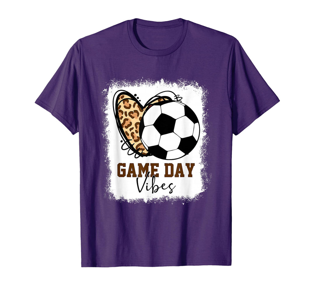 Bleached Soccer Game Day Vibes T-Shirt - Casual Everyday Wear Men Women - T-Shirt, Sweatshirt, Hoodie